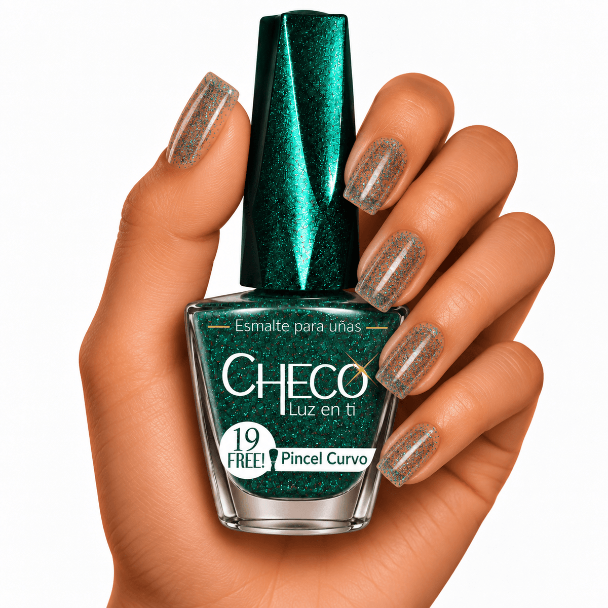 Tono 155 Apeiba- Esmalte Tradicional para Uñas – Efecto Glitter y Brillo Intenso