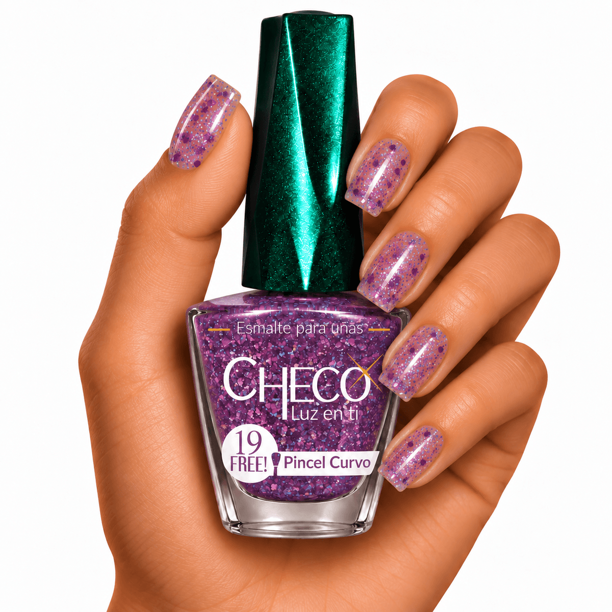 Tono 156 Clavijera- Esmalte Tradicional para Uñas – Efecto Glitter y Brillo Intenso