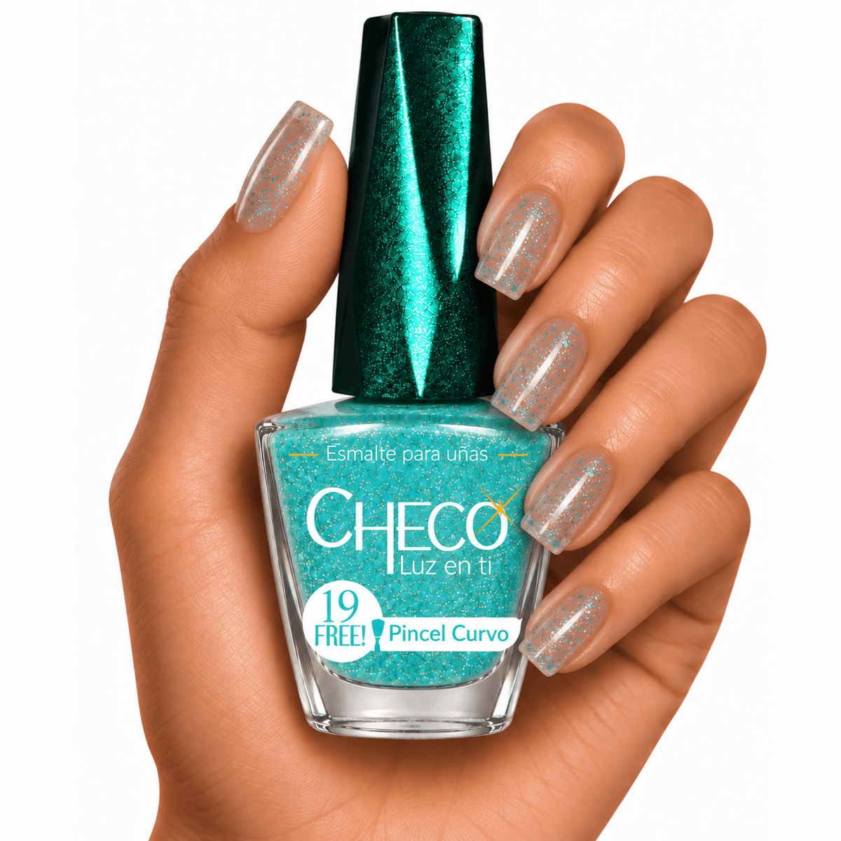 Tono 157 Cielo- Esmalte Tradicional para Uñas – Efecto Glitter y Brillo Intenso