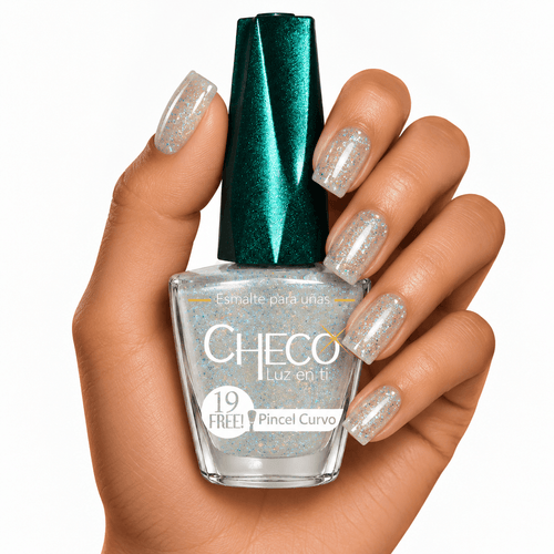 Tono 159 Cristal- Esmalte Tradicional para Uñas – Efecto Glitter y Brillo Intenso
