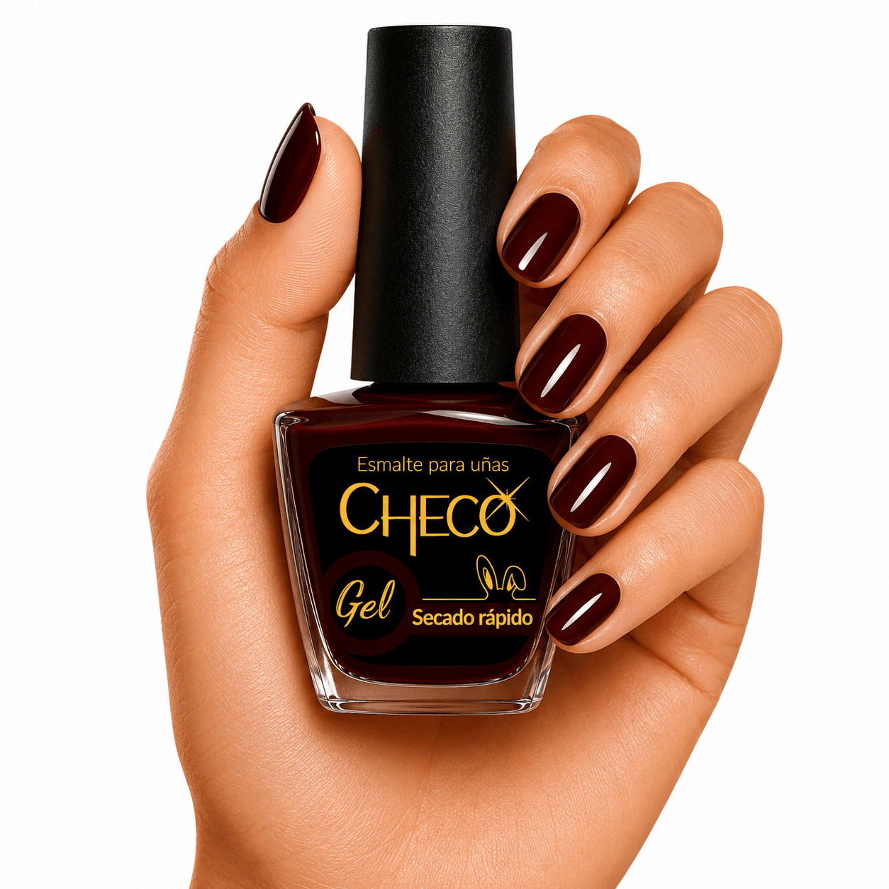 Tono 237 Granate- Esmalte Efecto Gel para Uñas – Brillo Intenso y Larga Duración sin Lámpara UV